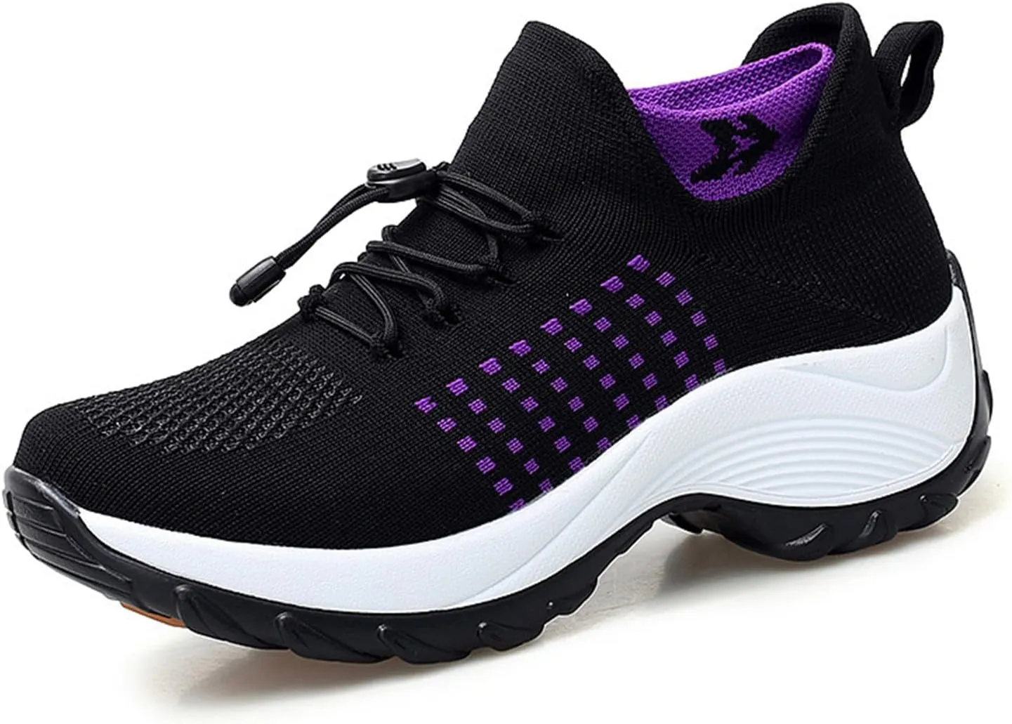 Womens Orthopedic Sneakers Breathable Walking Shoes with Arch Support Slip-on Trainers Orthotic Non Slip Sock Sneakers Comfortwear Ortho Stretch Cushion Shoes for Plantar Fasciitis