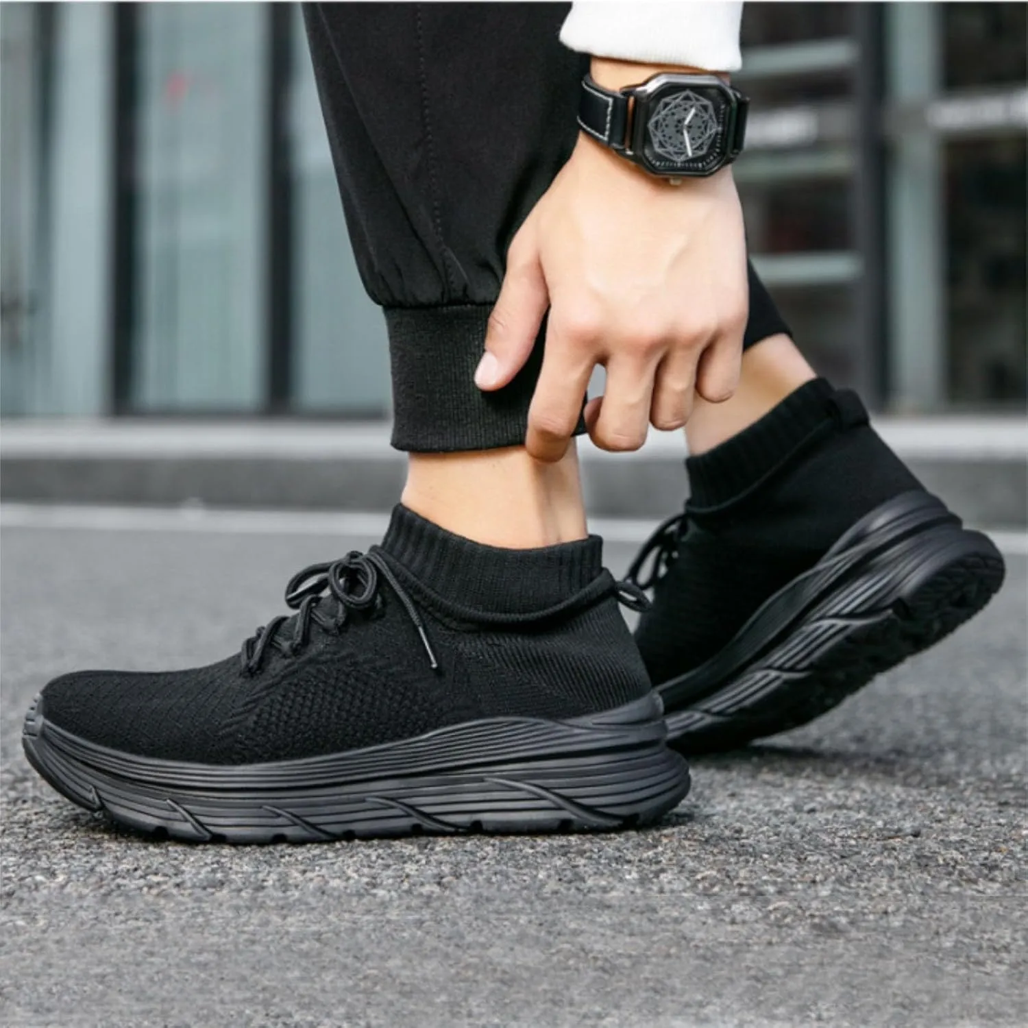 Womens Orthopedic Sneakers Breathable Walking Shoes with Arch Support Slip-on Trainers Orthotic Non Slip Sock Sneakers Comfortwear Ortho Stretch Cushion Shoes for Plantar Fasciitis