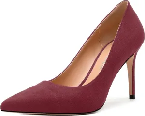 Women's Pumps, Closed Pointed Toe High Stiletto Heels Dress Wedding Pumps Shoes for Women