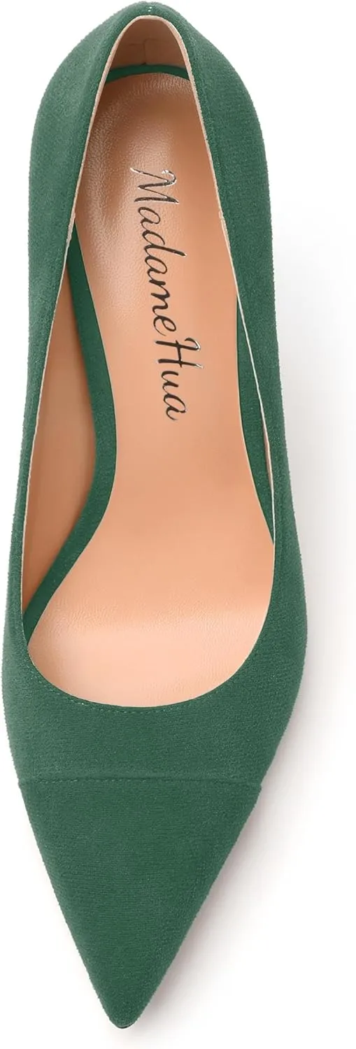 Women's Pumps, Closed Pointed Toe High Stiletto Heels Dress Wedding Pumps Shoes for Women