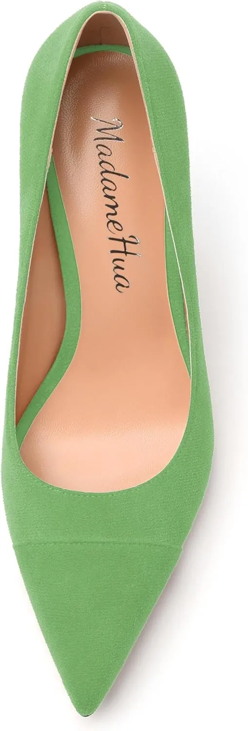 Women's Pumps, Closed Pointed Toe High Stiletto Heels Dress Wedding Pumps Shoes for Women