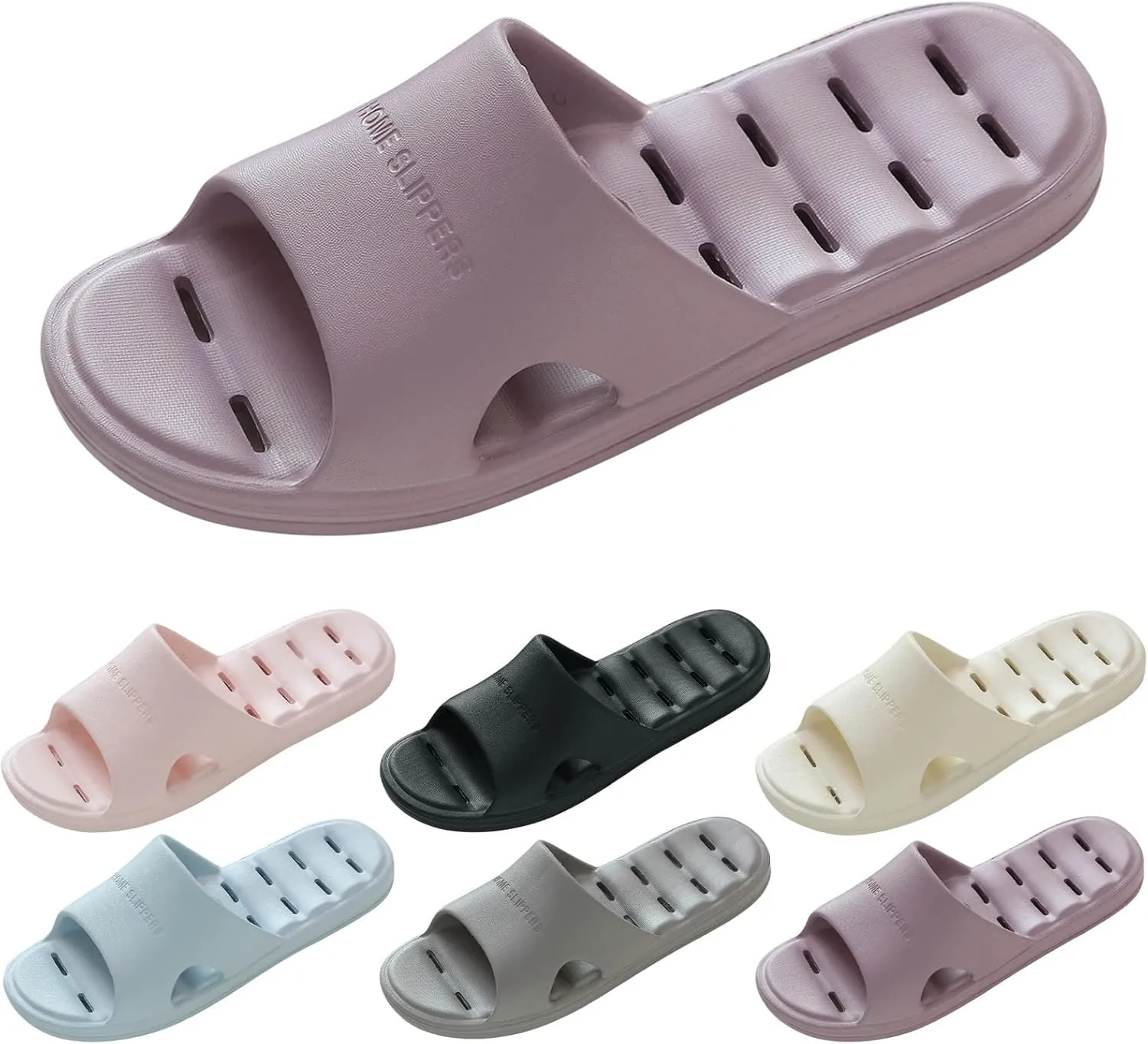 Women's Slides Quick Drying Non Slip Slippers Bathroom Slipper Lightweight Memory Foam Slides for Women
