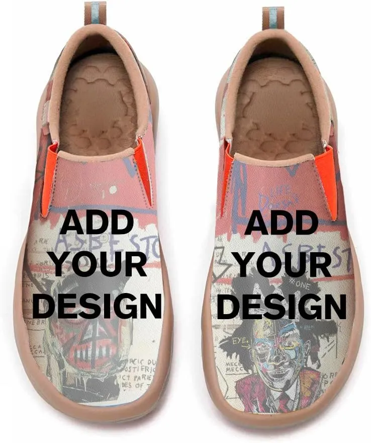 Women's Slip-on Loafers Art Painted Walking Shoes Lightweight Comfort Fashion Leather Travel Sneakers