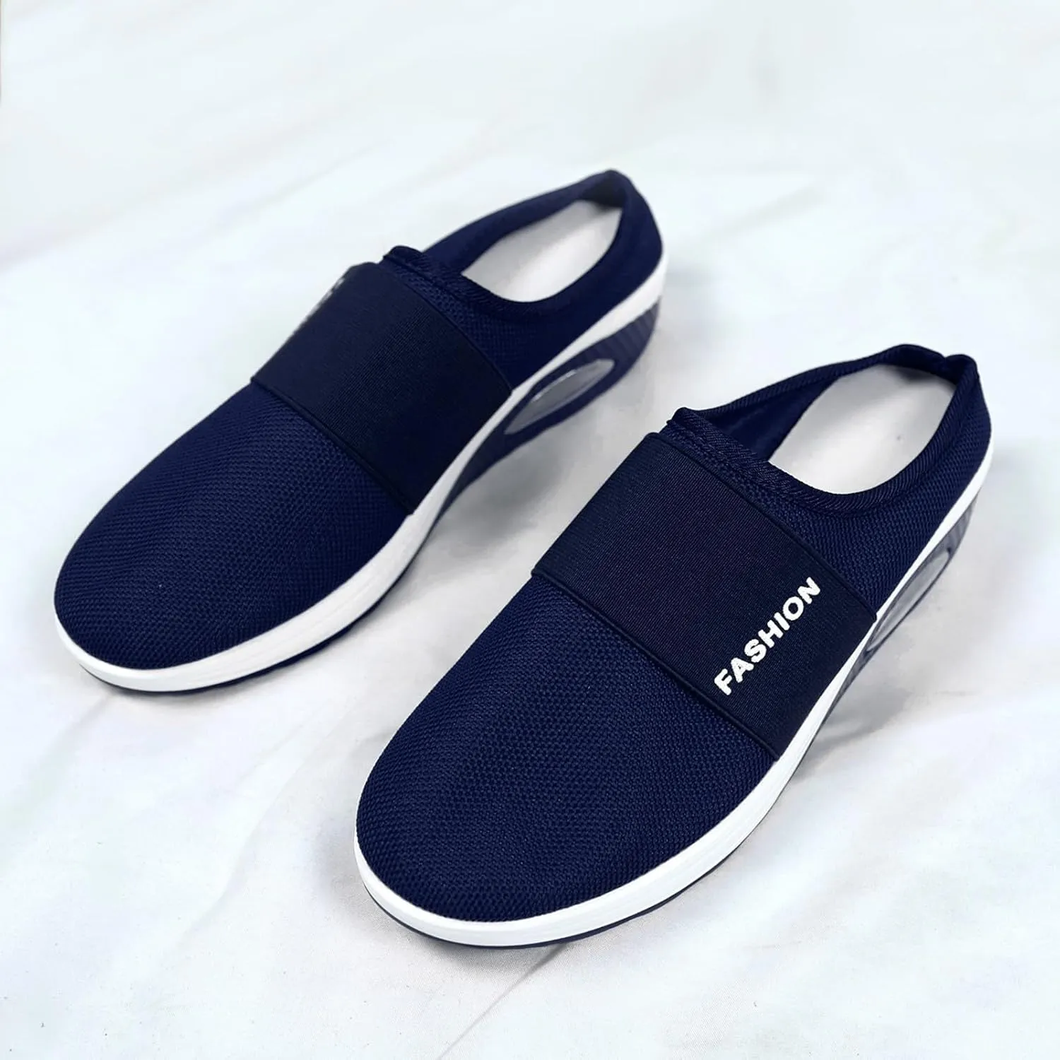 Women's Slip-on Mule Sneakers Lightweight Womens Running Shoes Lightweight Casual Shoes for Fall Black Platform Sneaker Platform Tennis Shoe Loafers Casual Slip On