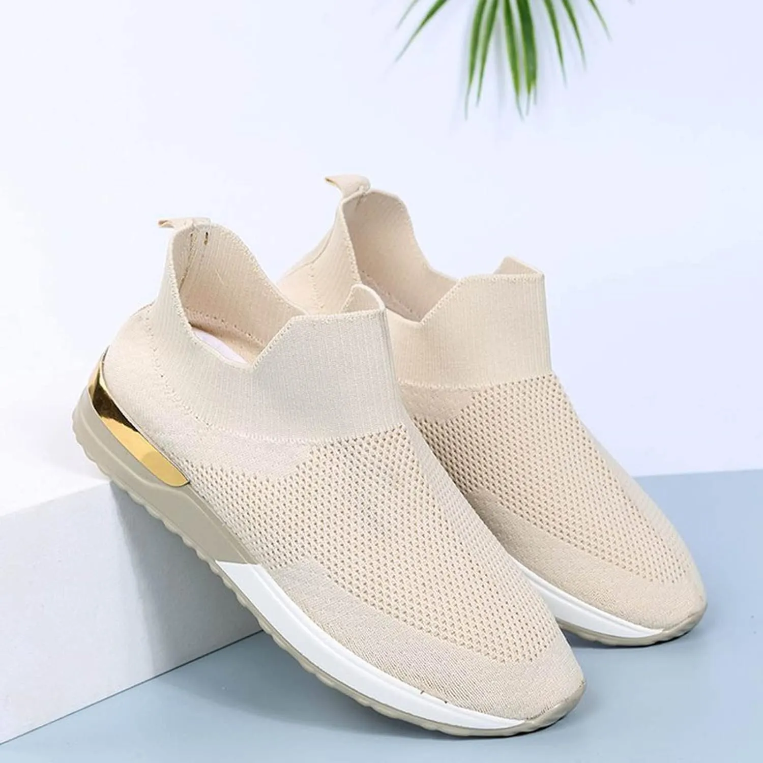 Women's Sneakers Wide Lightweight Work Slip Resistant Breathable Womens Slip On Walking Shoes Lightweight Casual Glitter Loafers Women Shoes Mens Leather Sneakers