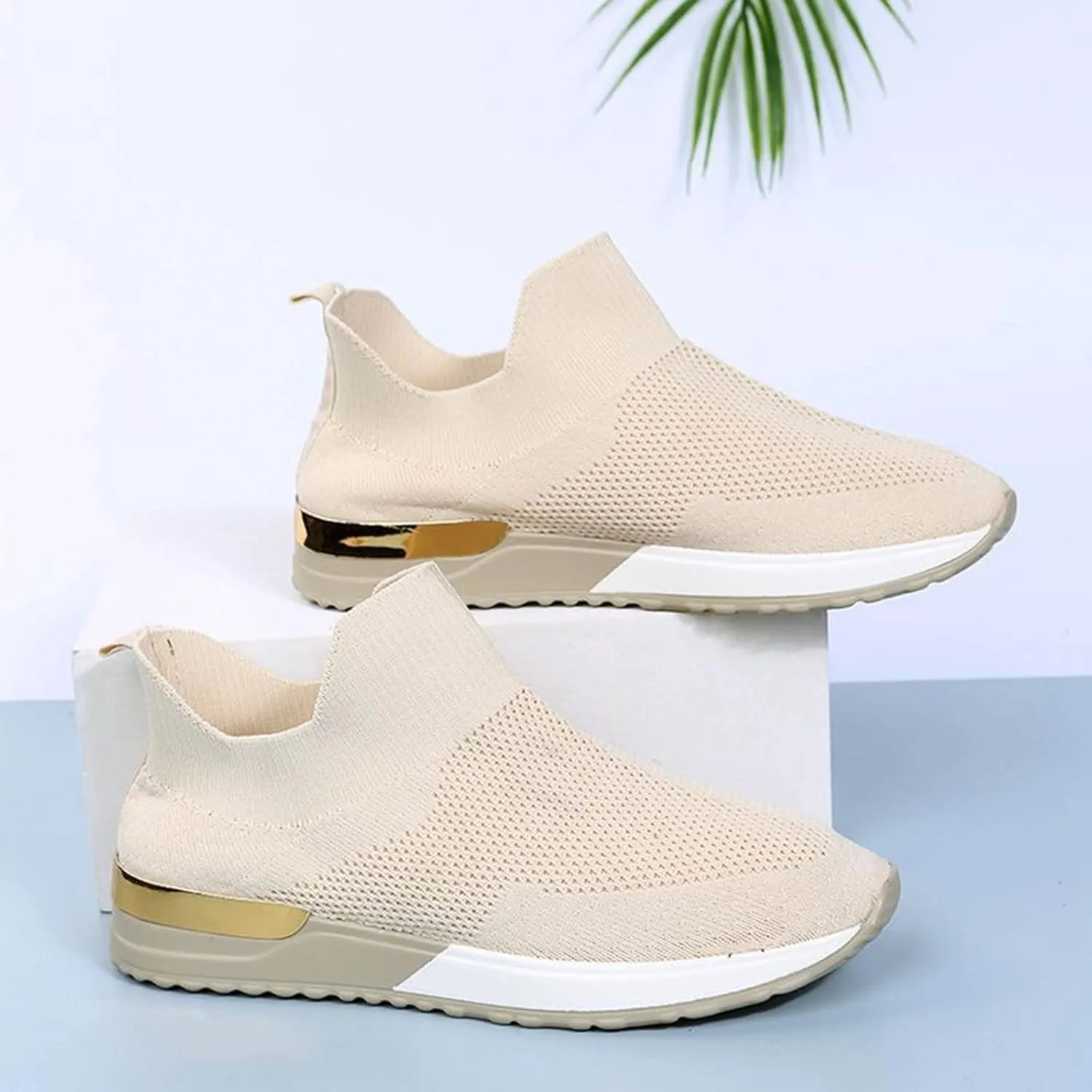 Women's Sneakers Wide Lightweight Work Slip Resistant Breathable Womens Slip On Walking Shoes Lightweight Casual Glitter Loafers Women Shoes Mens Leather Sneakers