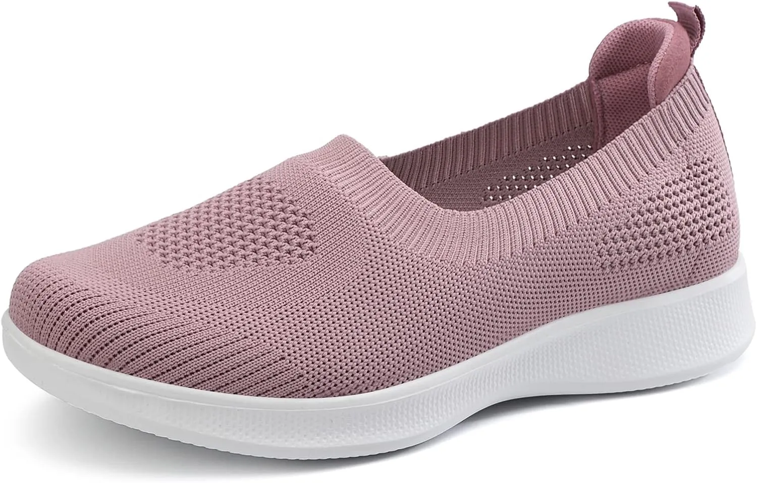 Womens Summer Walking Shoes Breathable Mesh Knit Sock Sneakers Lightweight Slip on Athletic Comfort Casual Tennis Sneakers for Gym Running Work Canvas Shoes