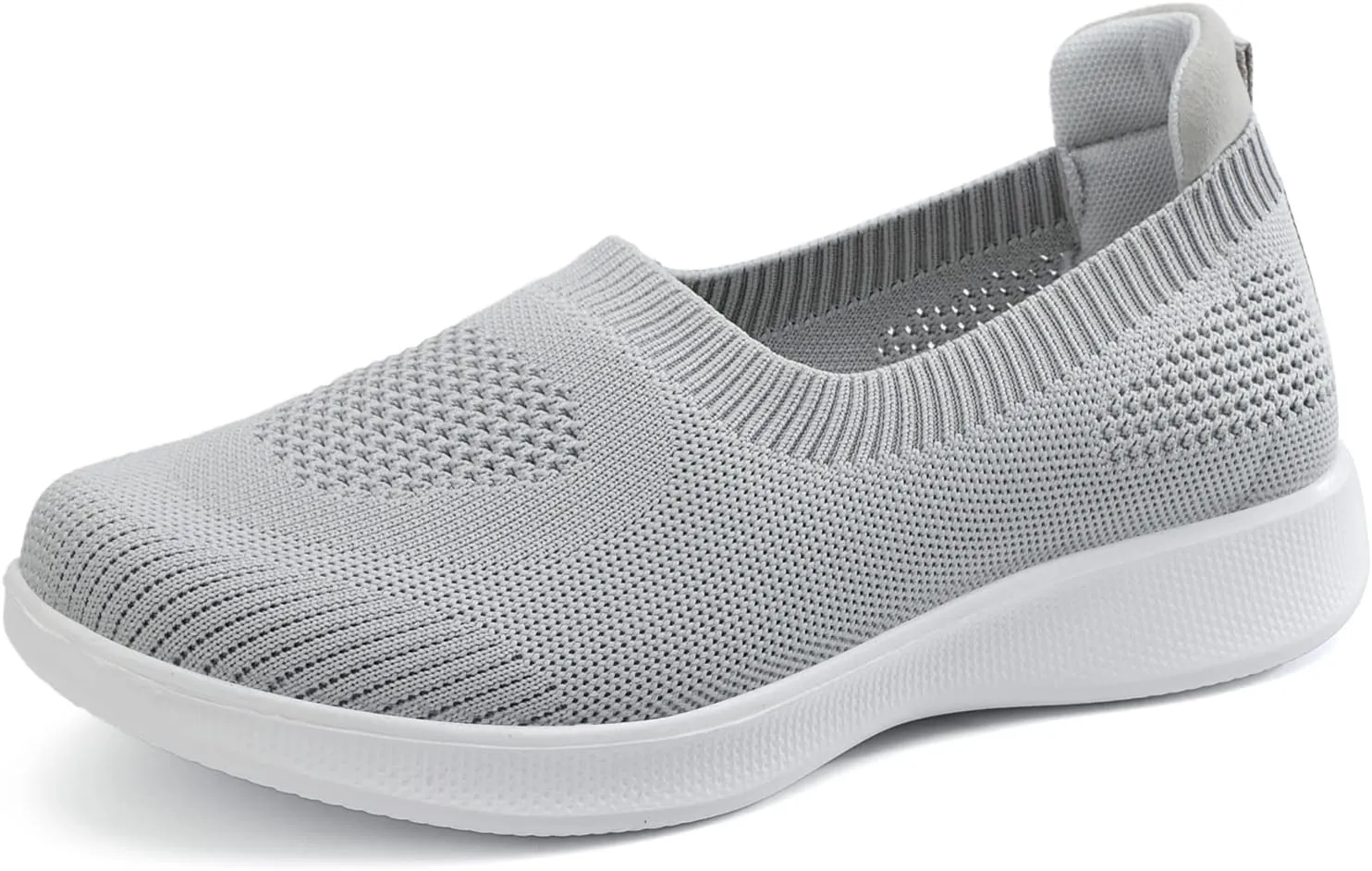 Womens Summer Walking Shoes Breathable Mesh Knit Sock Sneakers Lightweight Slip on Athletic Comfort Casual Tennis Sneakers for Gym Running Work Canvas Shoes