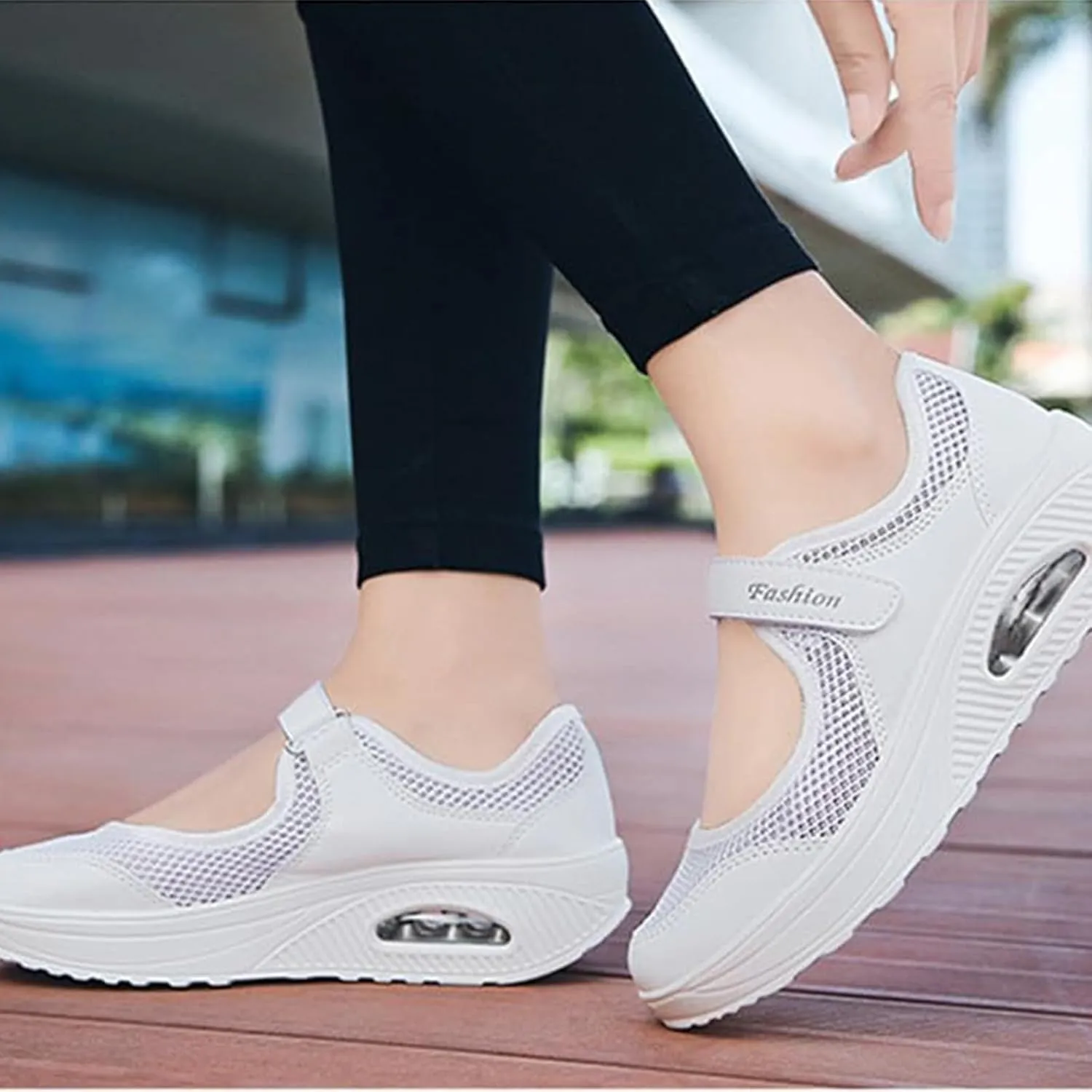 Womens Walking Shoes Hollow Out Comfortable Working Nurse Sandals Non Slip Orthopedic Shoes Breathable Lightweight Casual Nursing Orthotic Sandals 2025