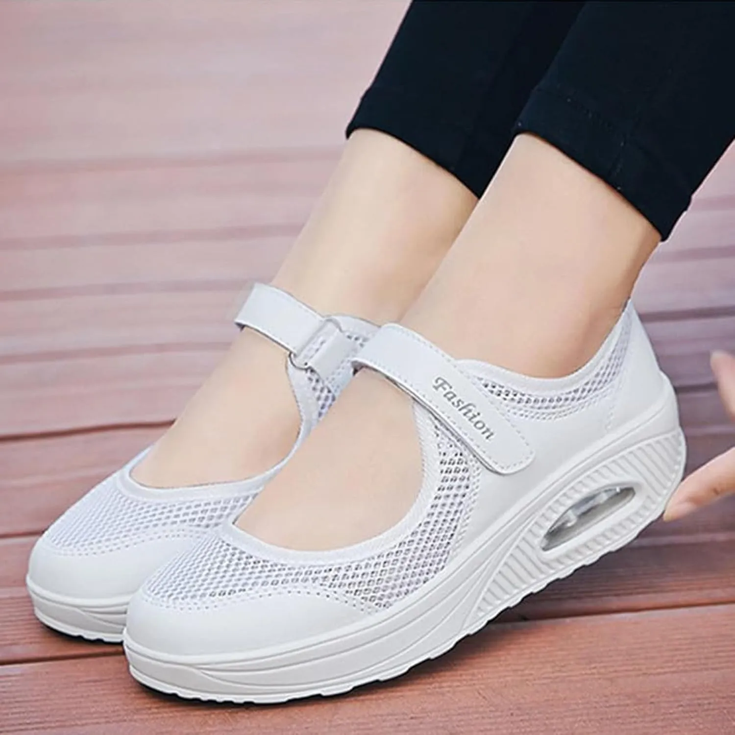 Womens Walking Shoes Hollow Out Comfortable Working Nurse Sandals Non Slip Orthopedic Shoes Breathable Lightweight Casual Nursing Orthotic Sandals 2025