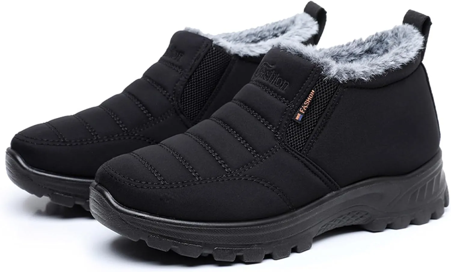 Women's Waterproof Winter Snow Boots Lightweight Warm Faux Fur Lined Mid-Calf Booties Winter Fur Lined Lightweight No-Slip