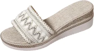 Women's Wedge Sandals with Plantar Fasciitis Womens Comfort Lightweight Platform Sandal Fashion Beach Sandals