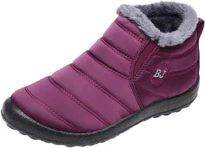 Women's Winter Boots Waterproof Adults Snow Shoes Womens Mens Snow Boots Winter Shoes Slip On Womens Snow Boot Short Barefoot Shoes Women Men Snow Booties