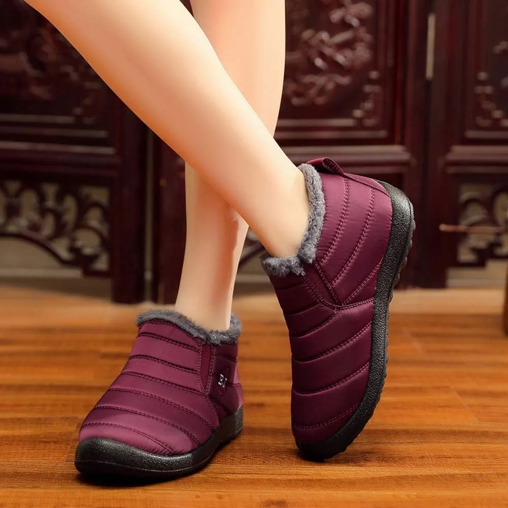 Women's Winter Boots Waterproof Adults Snow Shoes Womens Mens Snow Boots Winter Shoes Slip On Womens Snow Boot Short Barefoot Shoes Women Men Snow Booties
