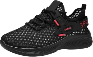 Women's Woven Orthopedic Breathable Soft Shoes Running Shoes for Men Comfortable Women Shoes Casual High Top Sneakers Red Tennis Shoe Casual Loafers