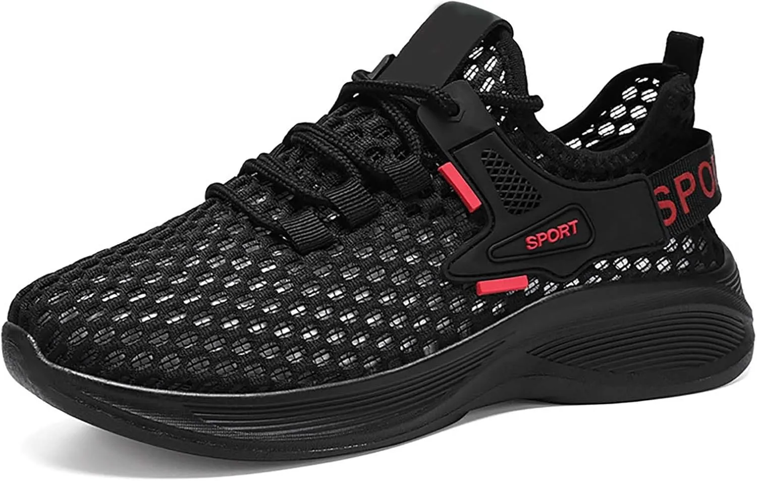 Women's Woven Orthopedic Breathable Soft Shoes Running Shoes for Men Comfortable Women Shoes Casual High Top Sneakers Red Tennis Shoe Casual Loafers
