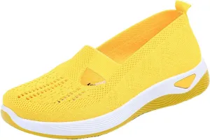 Women's Woven Orthopedic Breathable Soft Shoes Womens Running Shoes Arch Support Shoes Dressy Casual Wedge Sneakers Tennis Shoe Loafers Dress Shoe
