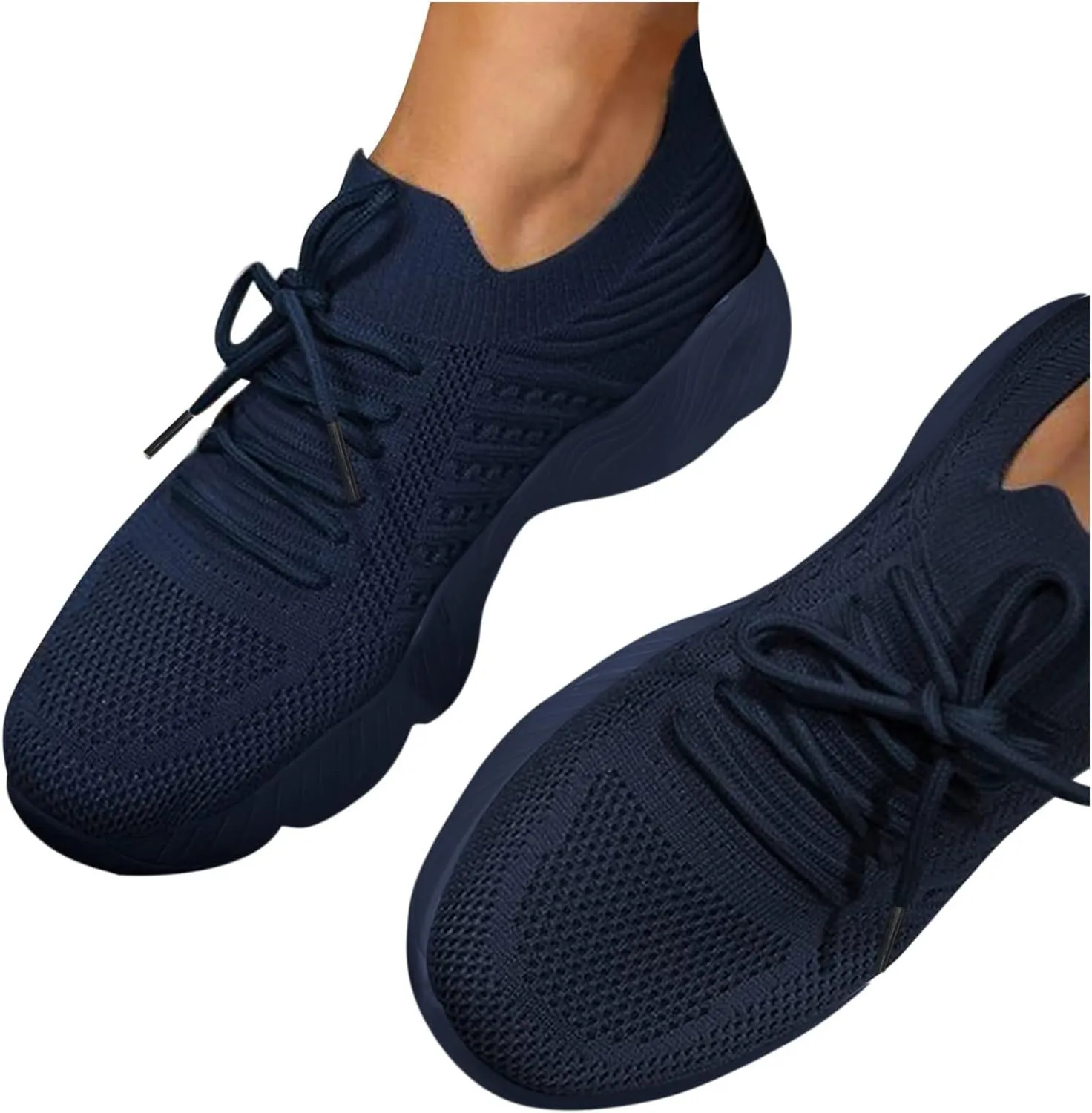 Women's Woven Orthopedic Breathable Soft Sole Walking Shoes Women Sports Casual Shoes High Top Sneakers Waterproof Tennis Shoe Loafers Dress Shoe