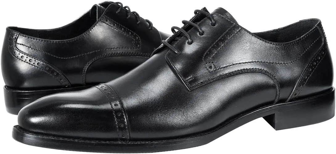YFFUSHI Men's Oxfords Shoes Classic Leather Wingtip Lace Up Modern Formal Dress Shoes